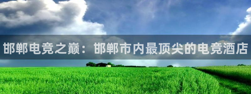 e8125雷火电竞官网：邯郸电竞之巅：邯郸市内最顶尖的电竞酒店