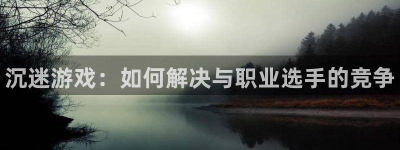 雷火电竞app官网入：沉迷游戏：如何解决与职业选手的竞争