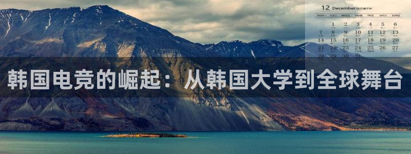 雷火电竞app官网入：韩国电竞的崛起：从韩国大学到全球舞台